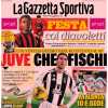 L'apertura della Gazzetta dello Sport sul 2-2 col Venezia: "Juve, che fischi"