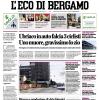 PRIMA PAGINA - L'Eco di Bergamo: Atalanta, parola di Beccantini: «Con la Juventus sfida equilibrata»