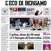 PRIMA PAGINA - L’Eco di Bergamo: "Scamacca lancia l'Atalanta"