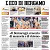 PRIMA PAGINA - L’Eco di Bergamo: "L’Atalanta lotta e spaventa la Juve: a Torino finisce 1-1"