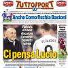 PRIMA PAGINA - Tuttosport: "Stasera Lazio-Atalanta"