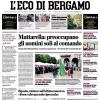 PRIMA PAGINA – L'Eco di Bergamo: "Anche Sulemana andrà ai Mondiali Atalanta da record"