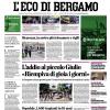 PRIMA PAGINA – L'Eco di Bergamo: "Atalanta, c'è il Bologna ultimo passo per l'Europa"