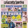 L'Inter rimonta il Monza e allunga sul Napoli. La Gazzetta dello Sport: "La paura fa +4"