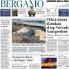 PRIMA PAGINA - Corriere di Bergamo: "C’è il Milan, l’Atalanta prova a reagire"