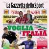 La Gazzetta dello Sport in prima pagina: "Voglia di Italia. Spalletti avanza Barella in attacco"