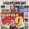 PRIMA PAGINA - La Gazzetta dello Sport: "Diavolo di un 9"