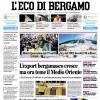 PRIMA PAGINA - L'Eco di Bergamo: "La lezione del tifo atalantino"