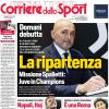 PRIMA PAGINA - Corriere dello Sport: "La ripartenza"