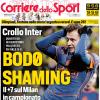 PRIMA PAGINA - Corriere dello Sport: "Bodo shaming"