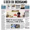 PRIMA PAGINA – L'Eco di Bergamo: "Ci siamo: Sarri sarà il nuovo allenatore"