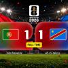 Portogallo-Congo 1-1, tabellino & gol