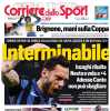 L'Inter ribalta il Monza e vince 3-2, l'apertura del Corriere dello Sport: "Interminabile"