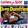 La prima pagina del Corriere dello Sport sulla Supercoppa: "Dum Dumfries"