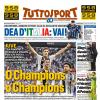 PRIMA PAGINA - TuttoSport: "Dea d'Italia vai!"