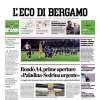 L'Eco di Bergamo apre: "Atalanta, missione compiuta". Rakow battuto 2-0