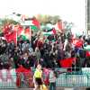 Il corteo pro Palestina sfila in centro a Udine. Le immagini prima di Italia-Israele