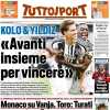 PRIMA PAGINA - Tuttosport: "Kolo & Yildiz «Avanti insieme per vincere»"