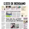 L'apertura de L'Eco di Bergamo: "Atalanta a Marsiglia per ipotecare la finale"