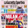 La Gazzetta dello Sport in prima pagina: "Gasp-Inzaghi sul filo dei nervi e dell'Europa"