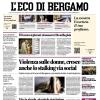 PRIMA PAGINA - L’Eco di Bergamo: "Atalanta dai due volti fra vecchi difetti e qualche spiraglio"