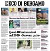 PRIMA PAGINA – L'Eco di Bergamo: "Atalanta, Palestra chiave del mercato. Vivaio, c'è Sbravati"