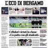 PRIMA PAGINA - L’Eco di Bergamo: "Bergamo abbraccia la Nazionale di Gattuso"