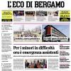 PRIMA PAGINA - L'Eco di Bergamo: "Atalanta, assalto al Verona col record di De Roon"