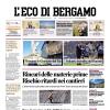 PRIMA PAGINA - L'Eco di Bergamo: "Atalanta travolta dal Bayern"