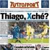 La Juve pareggia in Champions a Bruges, Tuttosport in apertura: "Thiago Xché?"