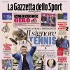 PRIMA PAGINA - La Gazzetta dello Sport: "Addio a Nicola Pietrangeli, il Signore del Tennis"