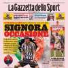 La prima pagina de La Gazzetta dello Sport apre sulla Juve: "Signora occasione"