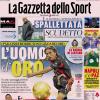 PRIMA PAGINA - Gazzetta dello Sport: "L'uomo d'oro"