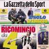 La Gazzetta dello Sport in prima pagina: "Juve, ricomincio da 4 gol. Vlahovic, gol e pace"