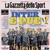 PRIMA PAGINA - La Gazzetta dello Sport: "Inter e due! Decima Coppa Italia dopo lo scudetto"