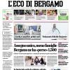 PRIMA PAGINA - L'Eco di Bergamo: "Atalanta-Napoli, occasione ghiotta"