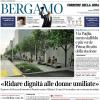 PRIMA PAGINA - Corriere di Bergamo: "Con la Cremonese per rialzare la testa (e celebrare il patron)"