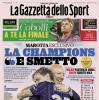 PRIMA PAGINA – La Gazzetta dello Sport: "La Champions e smetto"
