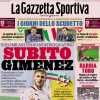 Il Milan spicca il volo con i fantastici 4. La Gazzetta dello Sport apre: "Subito Gimenez"