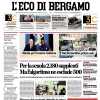 PRIMA PAGINA - L’Eco di Bergamo: "Musah per la nuova Atalanta"