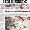 PRIMA PAGINA - L'Eco di Bergamo: "Federcalcio: lasciano Gravina e Buffon"