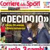 Il Corriere dello Sport apre con le scelte per Svizzera-Italia: "Lucio, tre cambi"