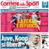 Il Corriere dello Sport in apertura: "Terza di campionato di fuoco, Koop si libera per la Juve"