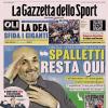 PRIMA PAGINA - La Gazzetta dello Sport: "La Dea sfida i giganti"