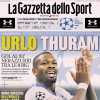 La Gazzetta dello Sport in prima pagina sulla vittoria dell'Inter: "Urlo Thuram"