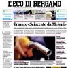 PRIMA PAGINA - L'Eco di Bergamo: "Atalanta e Roma, cammino opposto ma alla fine simile"