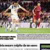 PRIMA PAGINA - L'Eco di Bergamo: "L'Atalanta pareggia a Roma"