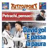 PRIMA PAGINA - TuttoSport: "David gol. E passa la paura"