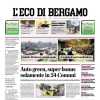 PRIMA PAGINA - L’Eco di Bergamo: "Oggi Atalanta-Lecce. Lookman non c'è"