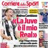 La prima pagina del Corriere dello Sport su Cambiaso: "La Juve è il mio Real"